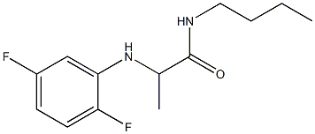 N-butyl-2-[(2,5-difluorophenyl)amino]propanamide Struktur