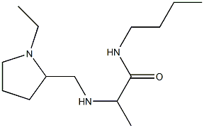 N-butyl-2-{[(1-ethylpyrrolidin-2-yl)methyl]amino}propanamide Struktur