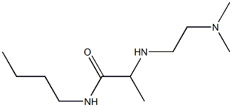 N-butyl-2-{[2-(dimethylamino)ethyl]amino}propanamide Struktur