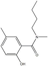 N-butyl-2-hydroxy-N,5-dimethylbenzamide Struktur