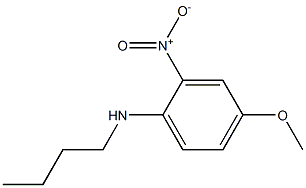 N-butyl-4-methoxy-2-nitroaniline Struktur