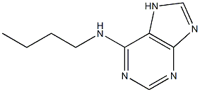 N-butyl-7H-purin-6-amine Struktur