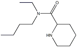 N-butyl-N-ethylpiperidine-2-carboxamide Struktur