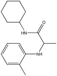 N-cyclohexyl-2-[(2-methylphenyl)amino]propanamide Struktur