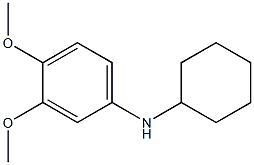 N-cyclohexyl-3,4-dimethoxyaniline Struktur