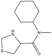 N-cyclohexyl-N-methyl-1,3-thiazolidine-4-carboxamide Struktur