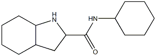 N-cyclohexyloctahydro-1H-indole-2-carboxamide Struktur