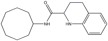 N-cyclooctyl-1,2,3,4-tetrahydroquinoline-2-carboxamide Struktur