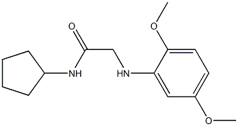 N-cyclopentyl-2-[(2,5-dimethoxyphenyl)amino]acetamide Struktur