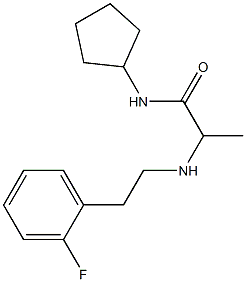 N-cyclopentyl-2-{[2-(2-fluorophenyl)ethyl]amino}propanamide Struktur