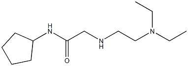 N-cyclopentyl-2-{[2-(diethylamino)ethyl]amino}acetamide Struktur