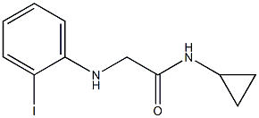 N-cyclopropyl-2-[(2-iodophenyl)amino]acetamide Struktur