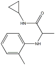 N-cyclopropyl-2-[(2-methylphenyl)amino]propanamide Struktur