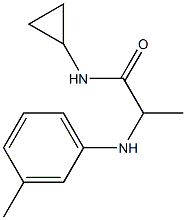 N-cyclopropyl-2-[(3-methylphenyl)amino]propanamide Struktur