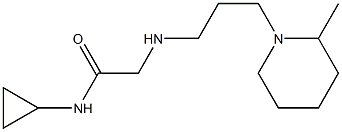 N-cyclopropyl-2-{[3-(2-methylpiperidin-1-yl)propyl]amino}acetamide Struktur