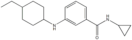 N-cyclopropyl-3-[(4-ethylcyclohexyl)amino]benzamide Struktur