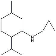 N-cyclopropyl-N-(2-isopropyl-5-methylcyclohexyl)amine Struktur