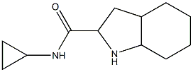 N-cyclopropyloctahydro-1H-indole-2-carboxamide Struktur