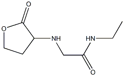 N-ethyl-2-[(2-oxooxolan-3-yl)amino]acetamide Struktur