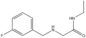 N-ethyl-2-{[(3-fluorophenyl)methyl]amino}acetamide Struktur