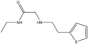 N-ethyl-2-{[2-(thiophen-2-yl)ethyl]amino}acetamide Struktur