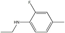 N-ethyl-2-fluoro-4-methylaniline Struktur