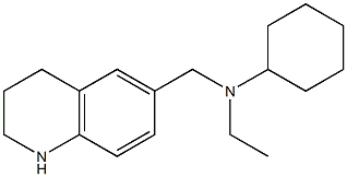 N-ethyl-N-(1,2,3,4-tetrahydroquinolin-6-ylmethyl)cyclohexanamine Struktur