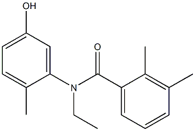 N-ethyl-N-(5-hydroxy-2-methylphenyl)-2,3-dimethylbenzamide Struktur