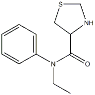 N-ethyl-N-phenyl-1,3-thiazolidine-4-carboxamide Struktur