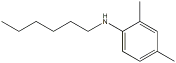 N-hexyl-2,4-dimethylaniline Struktur