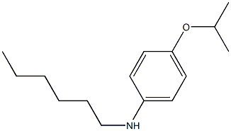 N-hexyl-4-(propan-2-yloxy)aniline Struktur