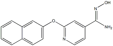 N'-hydroxy-2-(2-naphthyloxy)pyridine-4-carboximidamide Struktur