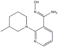 N'-hydroxy-2-(3-methylpiperidin-1-yl)pyridine-3-carboximidamide Struktur