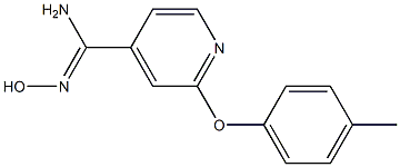 N'-hydroxy-2-(4-methylphenoxy)pyridine-4-carboximidamide Struktur