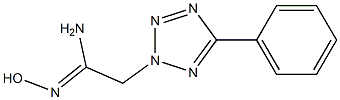 N'-hydroxy-2-(5-phenyl-2H-1,2,3,4-tetrazol-2-yl)ethanimidamide Struktur