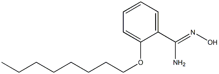 N'-hydroxy-2-(octyloxy)benzene-1-carboximidamide Struktur