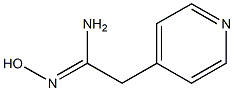 N'-hydroxy-2-(pyridin-4-yl)ethanimidamide Struktur