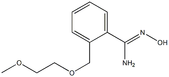 N'-hydroxy-2-[(2-methoxyethoxy)methyl]benzenecarboximidamide Struktur