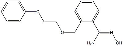 N'-hydroxy-2-[(2-phenoxyethoxy)methyl]benzenecarboximidamide Struktur