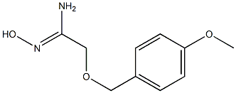 N'-hydroxy-2-[(4-methoxyphenyl)methoxy]ethanimidamide Struktur