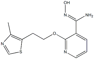 N'-hydroxy-2-[2-(4-methyl-1,3-thiazol-5-yl)ethoxy]pyridine-3-carboximidamide Struktur