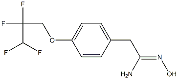 N'-hydroxy-2-[4-(2,2,3,3-tetrafluoropropoxy)phenyl]ethanimidamide Struktur