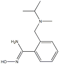 N'-hydroxy-2-{[isopropyl(methyl)amino]methyl}benzenecarboximidamide Struktur