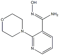 N'-hydroxy-2-morpholin-4-ylpyridine-3-carboximidamide Struktur