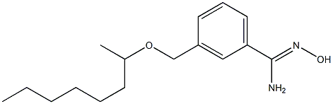 N'-hydroxy-3-[(octan-2-yloxy)methyl]benzene-1-carboximidamide Struktur