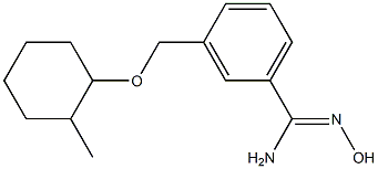 N'-hydroxy-3-{[(2-methylcyclohexyl)oxy]methyl}benzenecarboximidamide Struktur