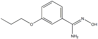 N'-hydroxy-3-propoxybenzenecarboximidamide Struktur