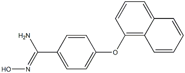 N'-hydroxy-4-(naphthalen-1-yloxy)benzene-1-carboximidamide Struktur