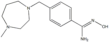 N'-hydroxy-4-[(4-methyl-1,4-diazepan-1-yl)methyl]benzene-1-carboximidamide Struktur