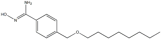 N'-hydroxy-4-[(octyloxy)methyl]benzene-1-carboximidamide Struktur